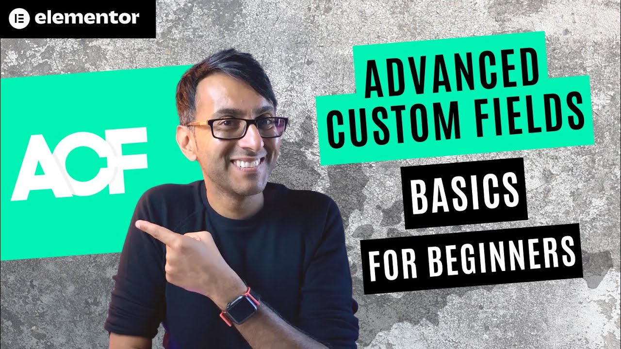 Custom Fields Basics for Beginners with ACF Advanced Custom Fields -Elementor Wordpress Tutorial SPT