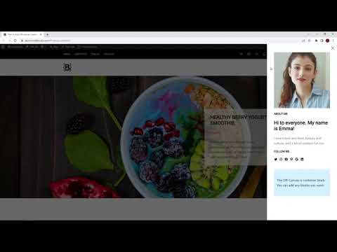How To Add Off-canvas Content in the Gutenberg editor using Content Block Builder