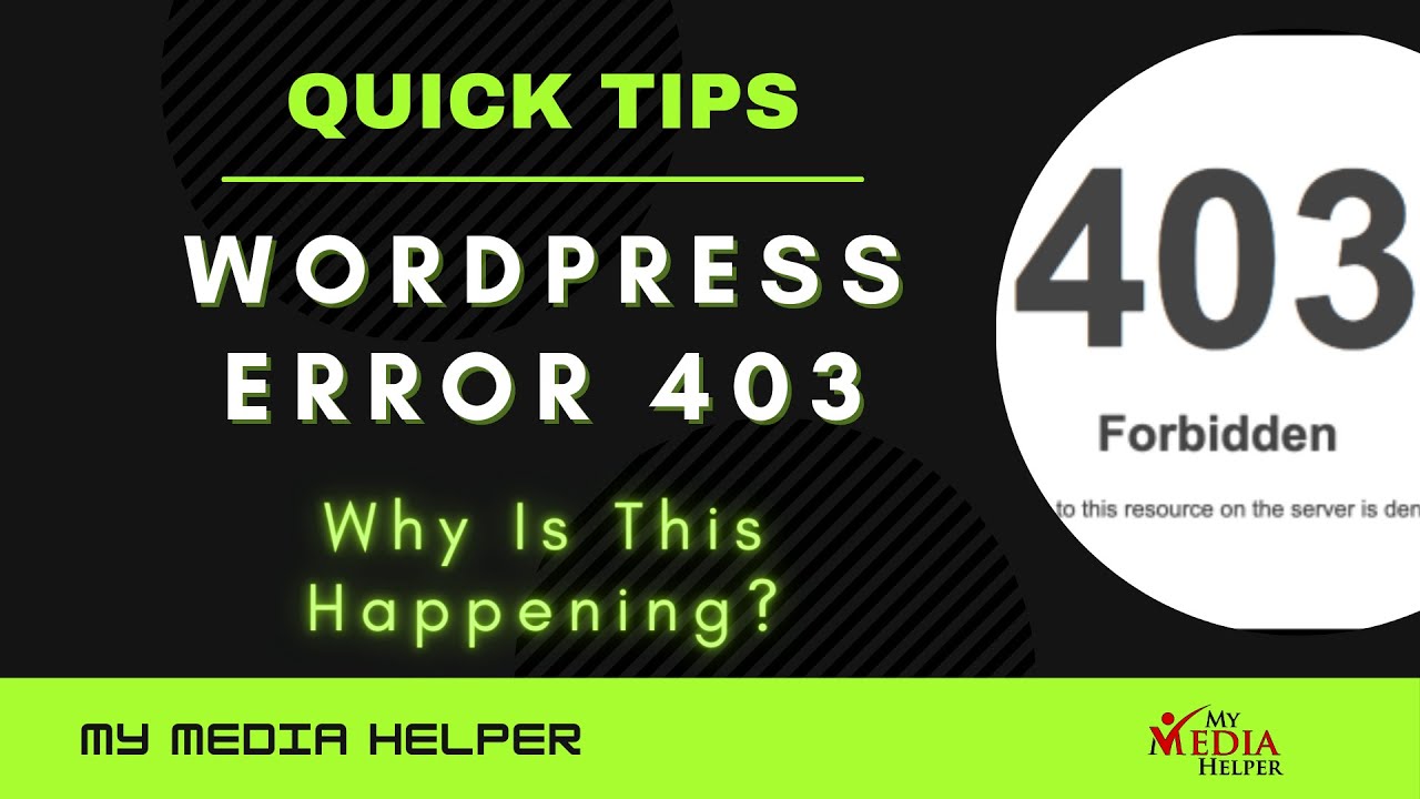 How To Correct WordPress Forbidden Error 403