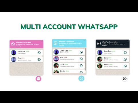 How to Add Multi account WhatsApp chat to WordPress - WhatsApp Multi account chat button