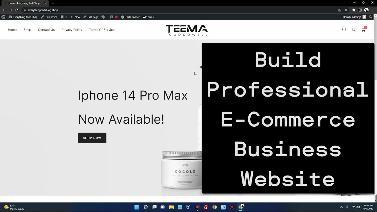 How to Create eCommerce Business Website with WordPress 2022 (No Coding)