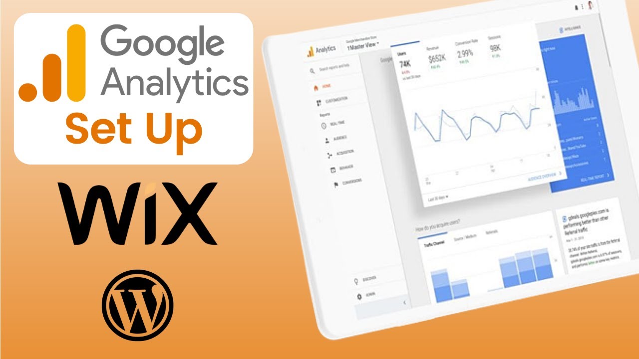 How to Set Up GOOGLE ANALYTICS - Google Analytics Tutorial WORDPRESS and WIX