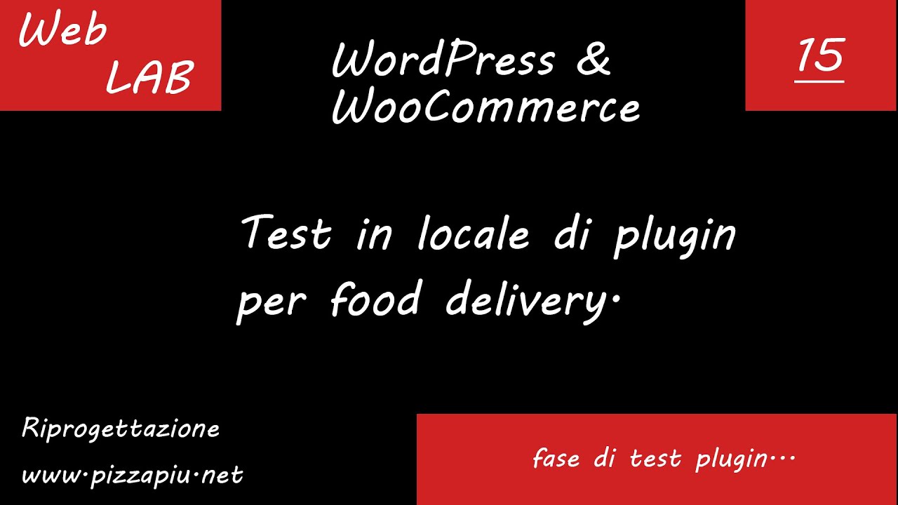 Test in locale dei plugin di Food Delivery su WooCommerce