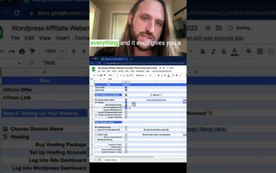 WordPress Affiliate Website Tutorial – (30 Mins) | #shorts