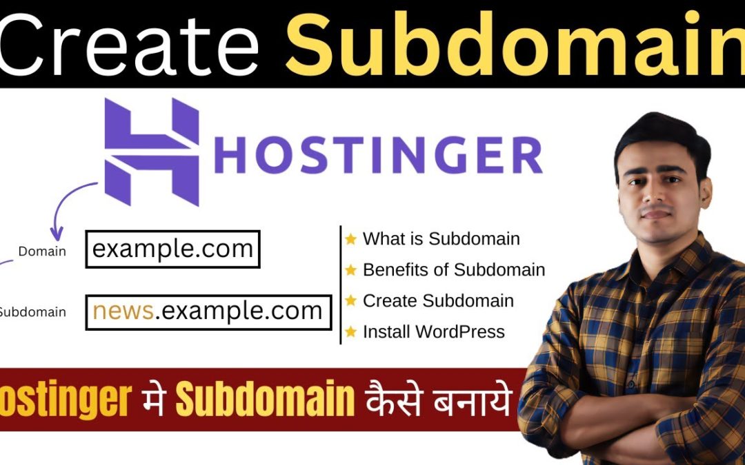 How to Create Subdomain and Install WordPress in Hostinger | Hostinger me Subdomain Kaise Banaye