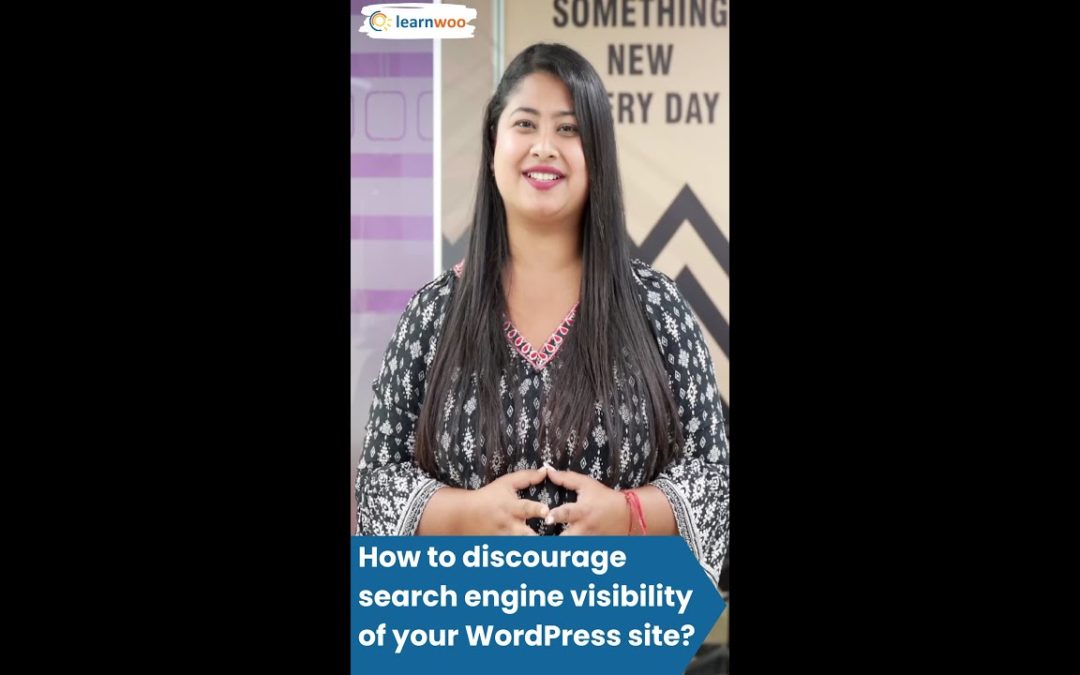 How to Discourage Search Engine Visibility of your WordPress Site? #shorts