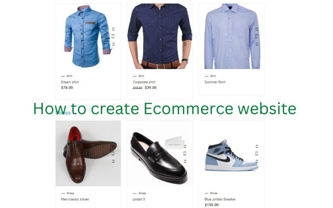 How to create ecommerce website