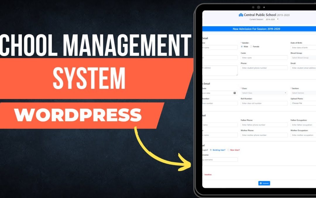 School Management System for WordPress