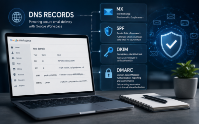 Google Workspace DNS Setup Explained: MX, SPF, DKIM and DMARC